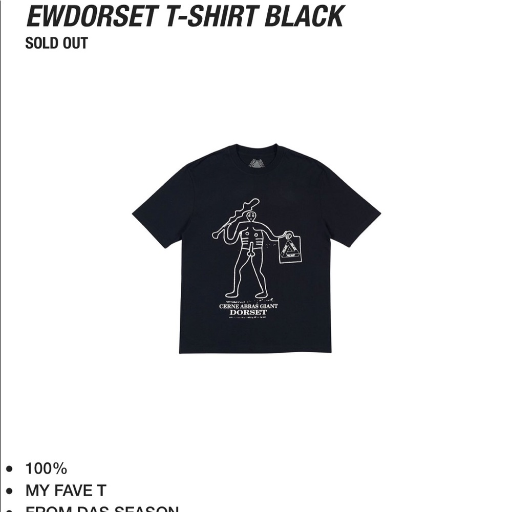 Palace Ewdorset Tee SS18